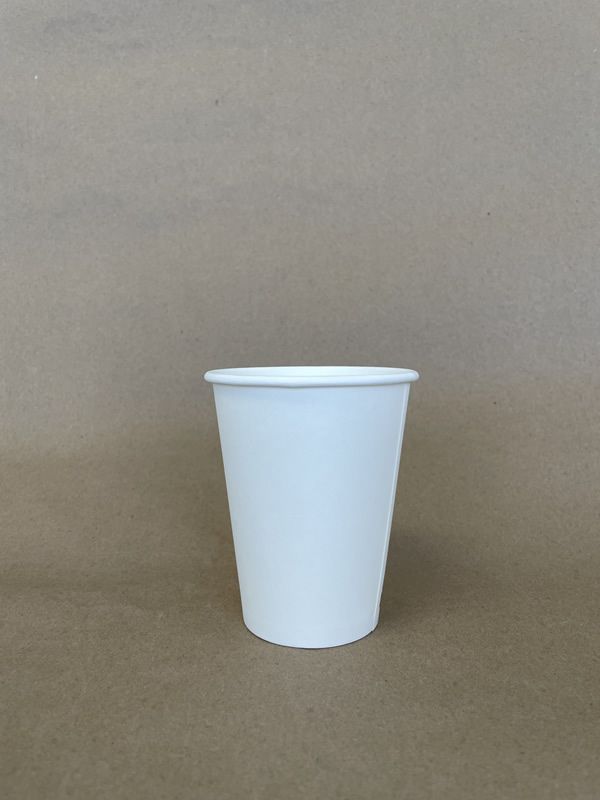 12oz. White Plain Single Wall Hot Cup
