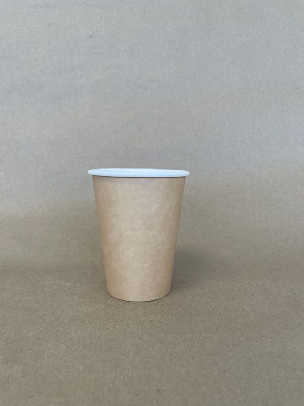 12oz. Kraft Plain Single Wall Hot Cup
