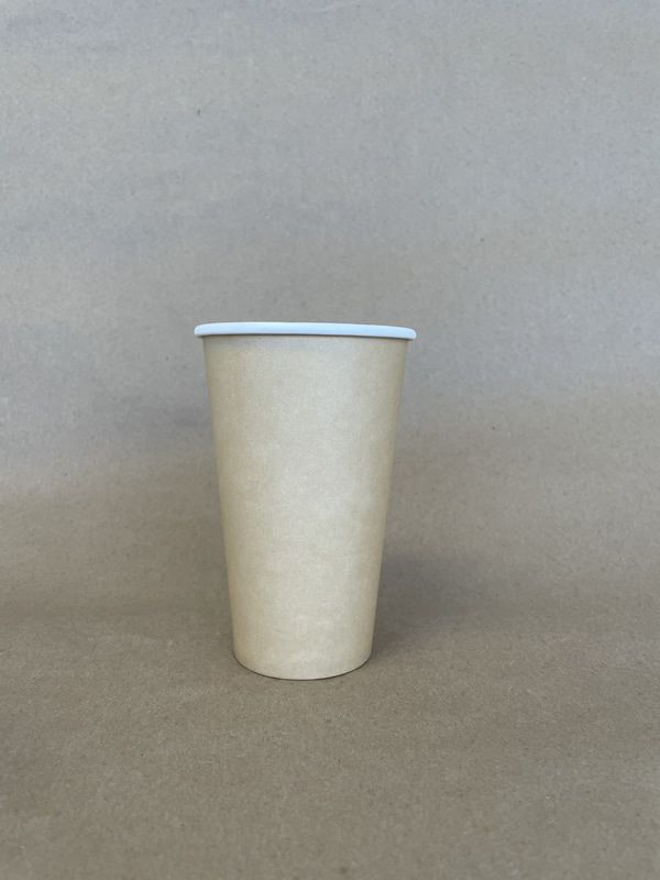 16oz. Kraft Plain Single Wall Hot Cup