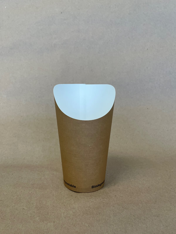 16oz. Kraft Chip Cup PLA Lined